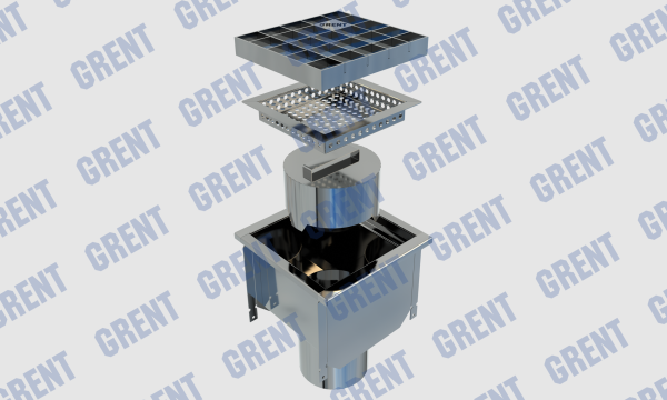 Трап GRENT KV 200. ВВ. 110  (выход снизу)