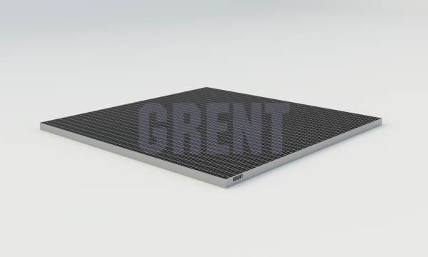 Прессованный настил из нержавеющей стали GRENT 33х11 1000х1000