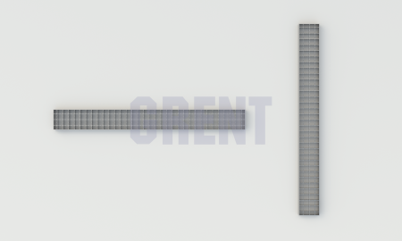Решетка ячеистая из нержавеющей стали GRENT S 150 ПС 