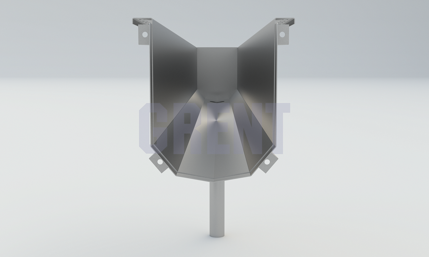 Лоток водоотводный мостовой GRENT MosT подвесной 150 выпускной торцевой