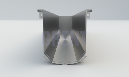 Лоток водоотводный мостовой GRENT MosT подвесной 400 торцевой